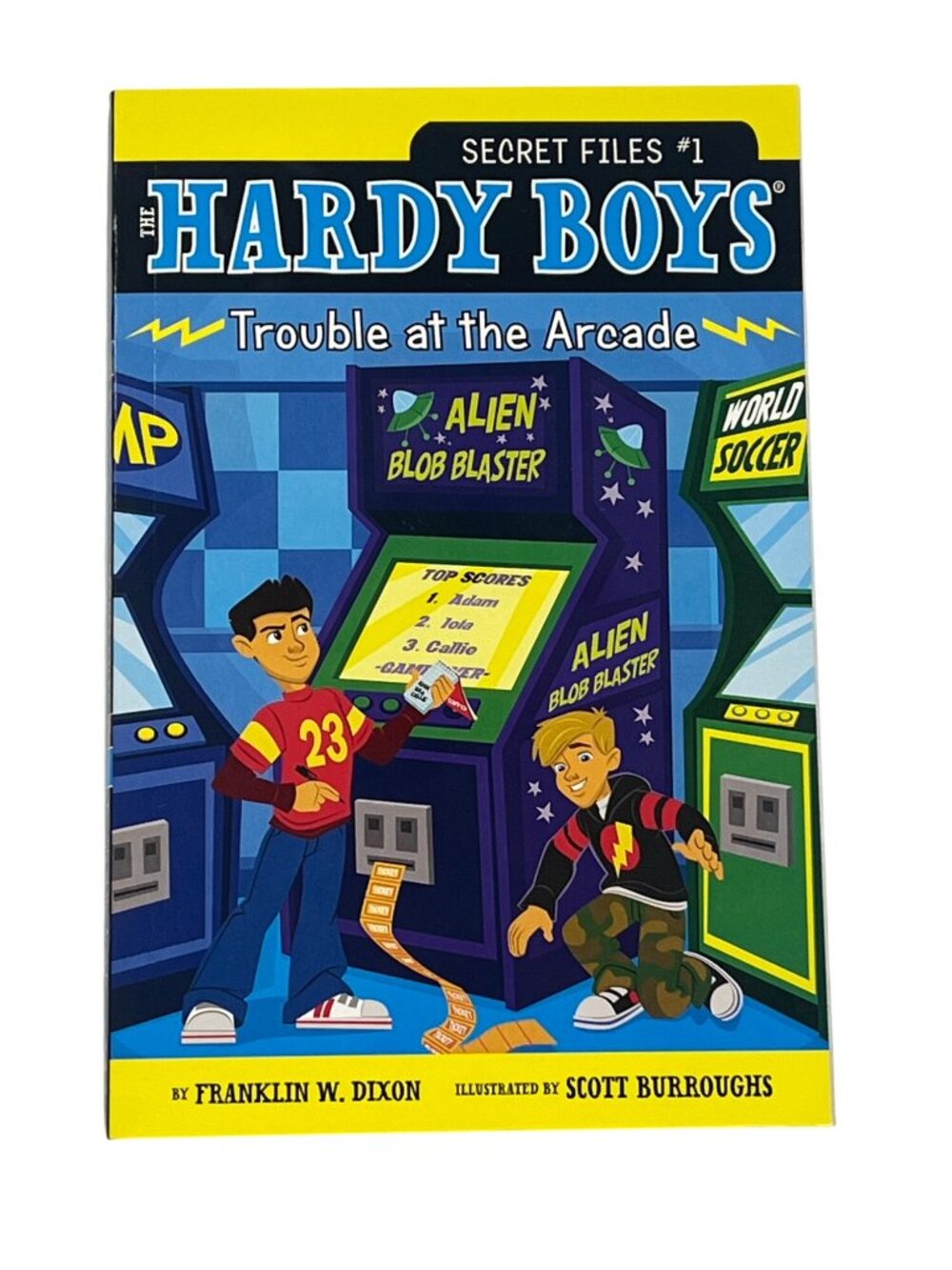 Hardy Boys Trouble at the Arcade Secret Files Book New
